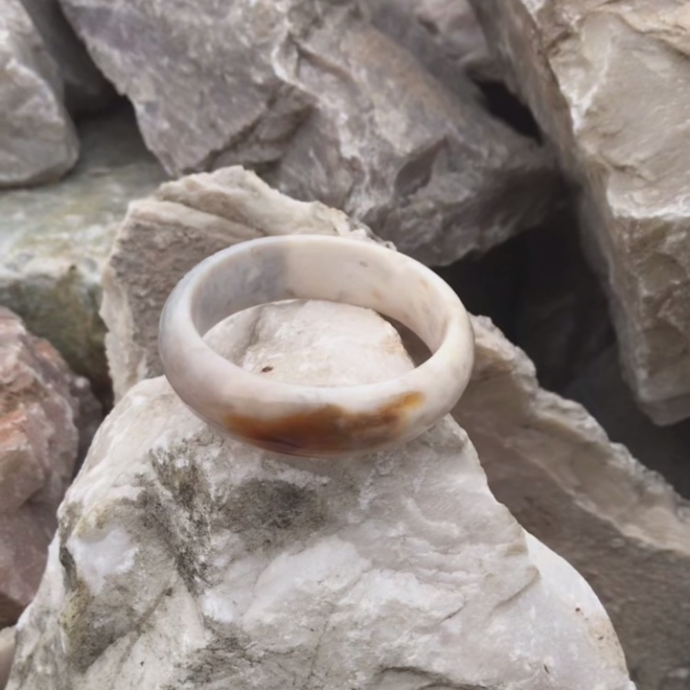 Fossilized Coral Bangle Size 54mm